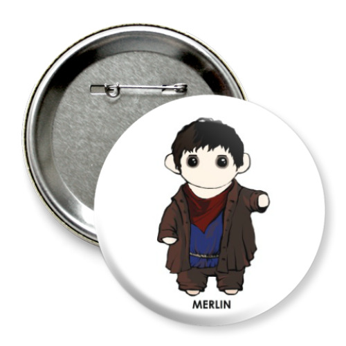 Значок 75мм с принтом Merlin