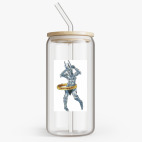 Банка с бамбуковой крышкой