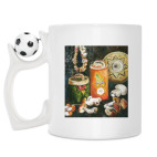 Кружка с футбольным мячиком