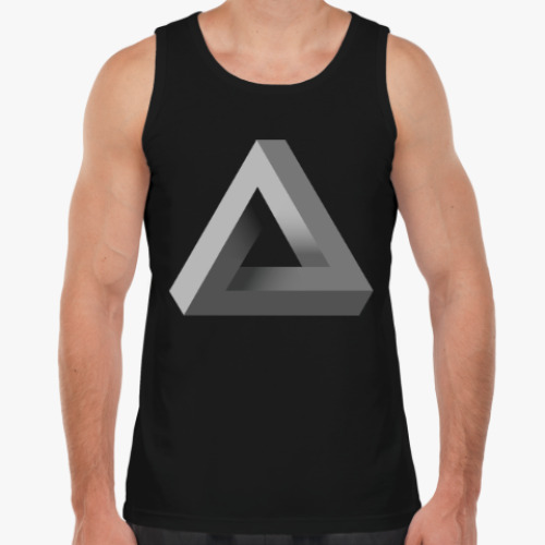 Майка с принтом Невозможный Треугольник 3D