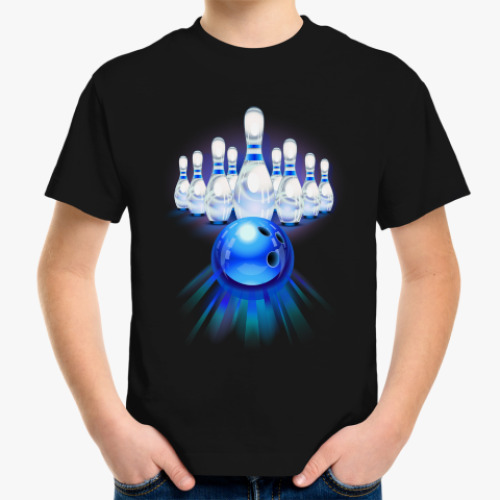 Детская футболка с принтом Боулинг (Bowling)