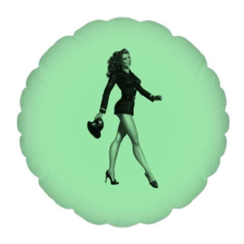 Подушка с принтом Девушка