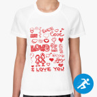 Женская спортивная футболка