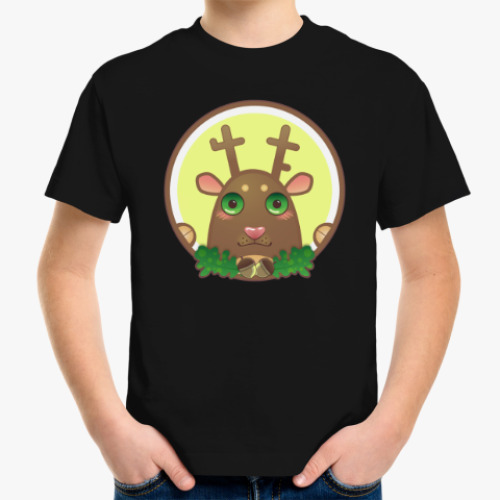 Детская футболка с принтом In the woods (в лесу)