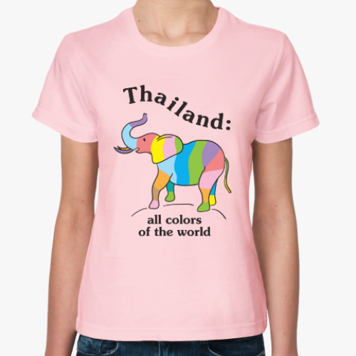 Женская футболка с принтом Пусть Таиланд всегда будет с вами!