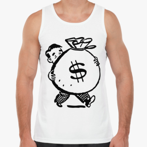 Майка с принтом Мешок с деньгами