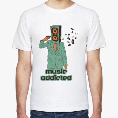 Футболка с принтом Music addicted