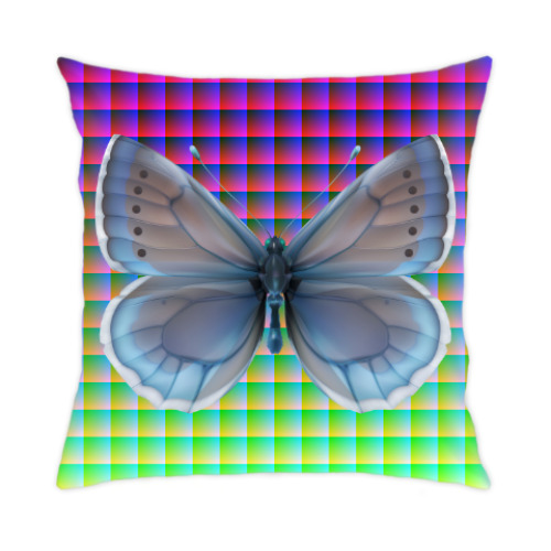 Подушка с принтом Бабочка