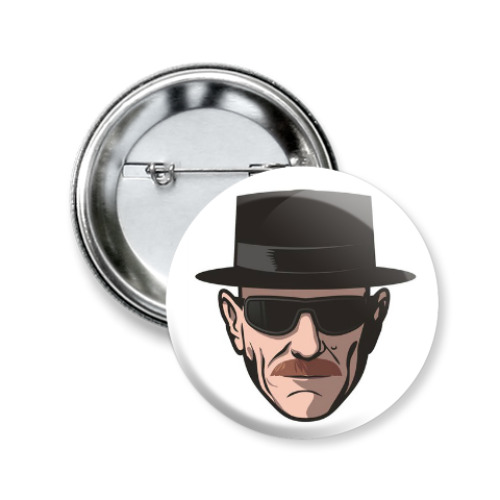 Значок 50мм с принтом Heisenberg