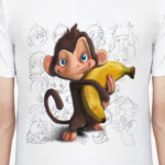 обезьянка с бананом