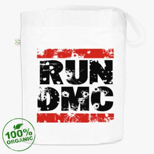 Сумка шоппер с принтом RUN DMC
