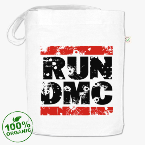 Сумка шоппер с принтом RUN DMC