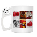 Кружка с футбольным мячиком