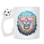 Кружка с футбольным мячиком