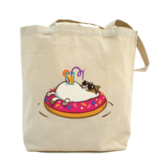 Сумка шоппер с принтом Пятничный Котик №8