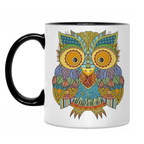 Кружка с принтом Лупоглазая совушка