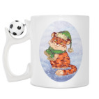 Кружка с футбольным мячиком