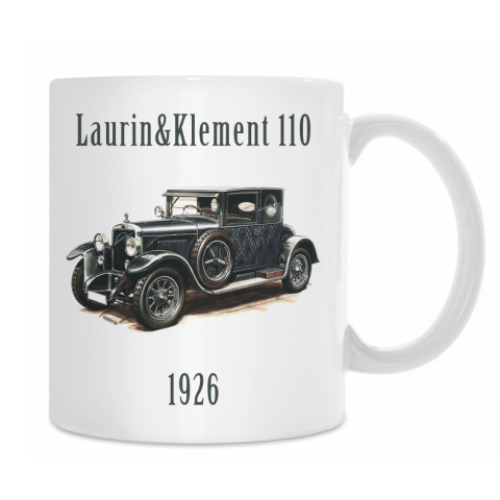 Кружка с принтом Laurin&Klement 110