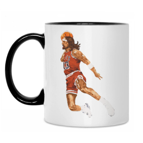 Кружка с принтом Jesus Jordan