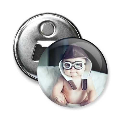 Магнит-открывашка с принтом Малыш летчик