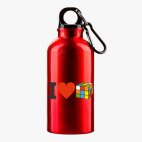 Металлическая бутылка 400 мл UV-DTF