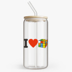 Банка с бамбуковой крышкой