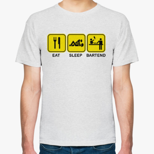Футболка Eat, sleep, bartend.