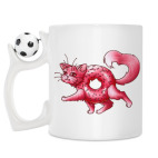 Кружка с футбольным мячиком