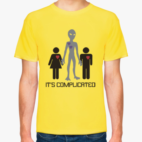 Футболка с принтом Всё сложно