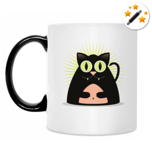 Кружка-хамелеон с принтом Просветленный