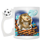 Кружка с футбольным мячиком