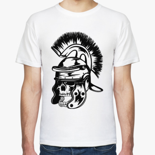 Футболка с принтом Легионер череп