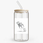 Банка с бамбуковой крышкой