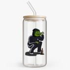 Банка с бамбуковой крышкой