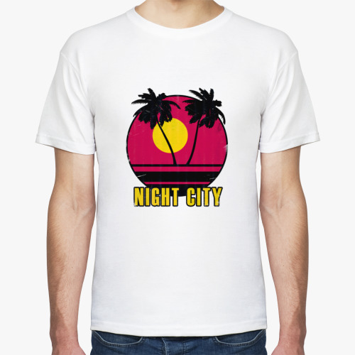 Футболка с принтом Night City