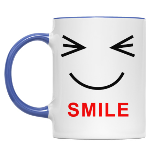 Кружка с принтом Улыбнись