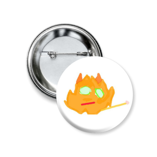 Значок 37мм с принтом Котик