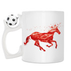 Кружка с футбольным мячиком