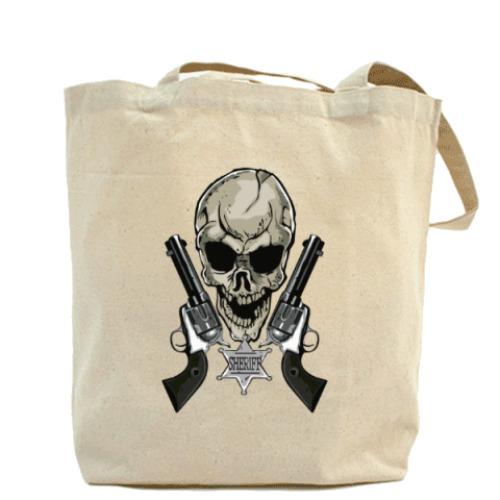 Сумка шоппер с принтом шериф