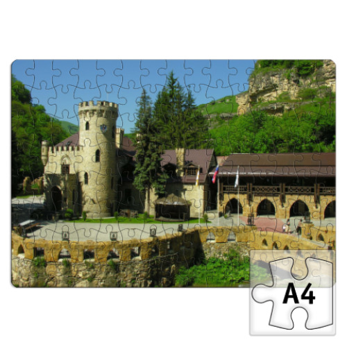 Пазл с принтом замок