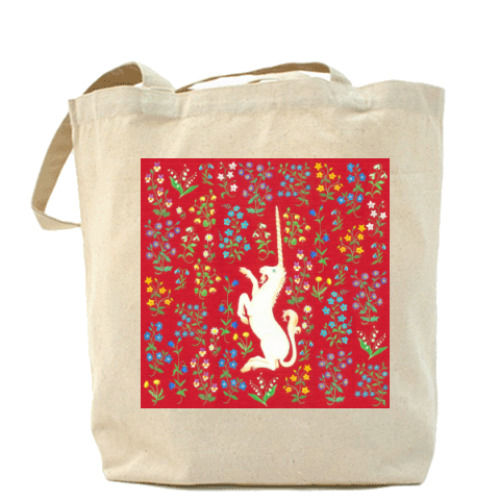 Сумка шоппер с принтом Волшебный единорог