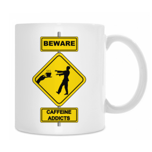 Кружка с принтом Coffee Zombie