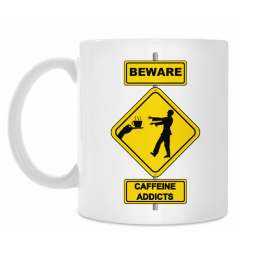 Кружка с принтом Coffee Zombie