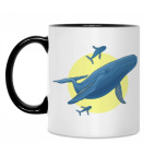 Кружка двухцветная