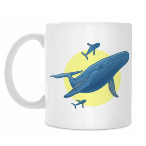 Кружка с принтом Киты