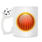 Кружка с футбольным мячиком