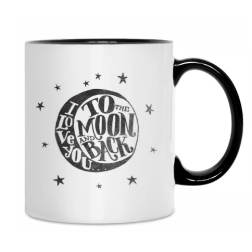 Кружка с принтом I love you