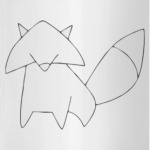 Лисенок контур