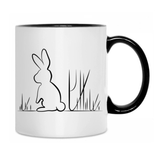 Кружка с принтом BubbleForest / Зайцы