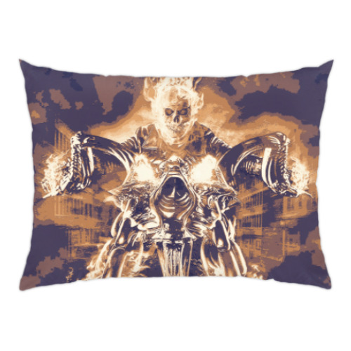 Подушка с принтом Призрачный гонщик